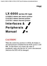 LX-5000 LX-5600 LX-5700 LX-5750 Type 05 Interfaces and peripherals